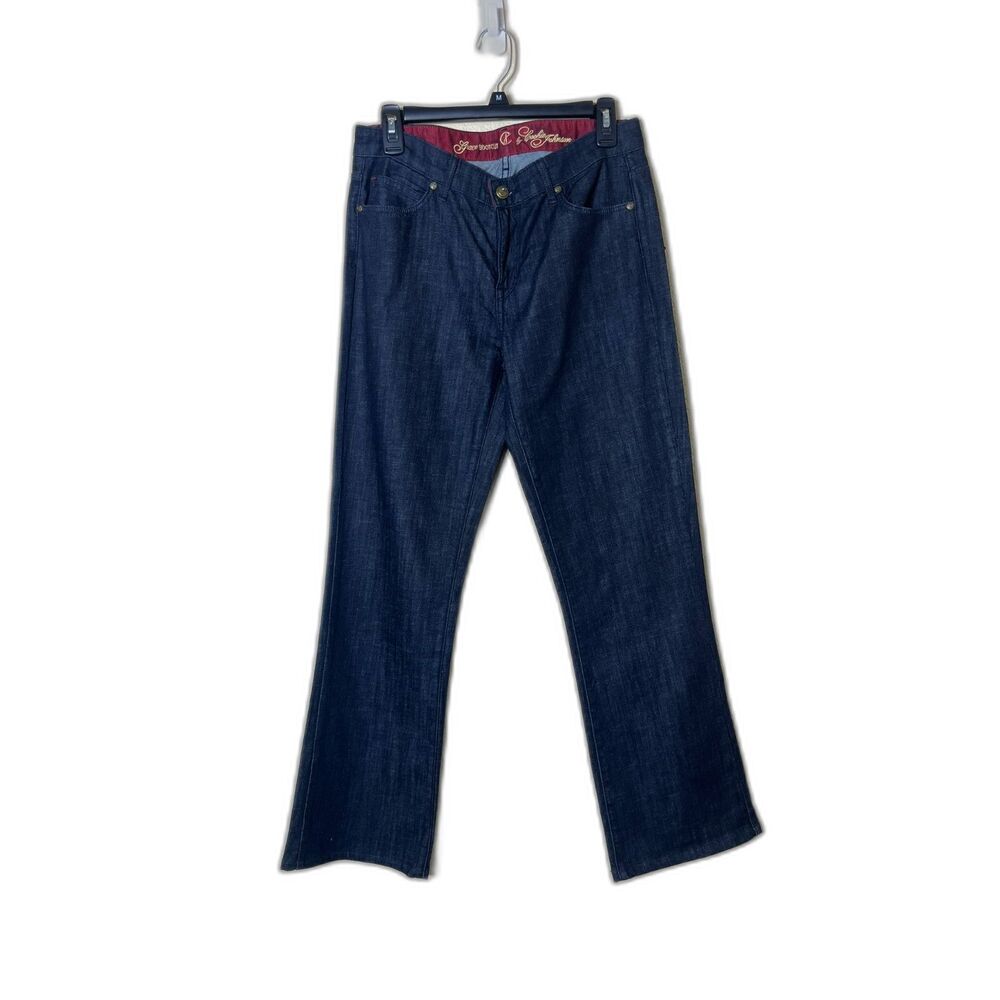 NWT CJ by Cookie Johnson Straight Leg Jeans Dark Wash 28